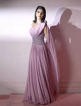 Customized One Shoulder Evening Dress Gorgeous Prom Dresses Beading Formal Occasion Shining Chiffon Party Gown Robe Soiree - Aliexpress - FashionsVida