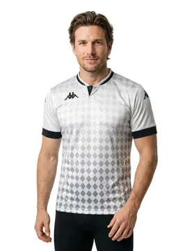 T-shirt à Manches Courtes Bofi White / Black XL - Kappa - FashionsVida