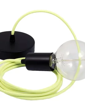 Cables Suspension Luminaire Rf10 50 Cm Neon Orange / Black One Size - Creative - FashionsVida