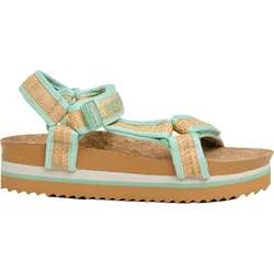 Sandali Con Zeppa Umber Dark Mojito Green EU 40