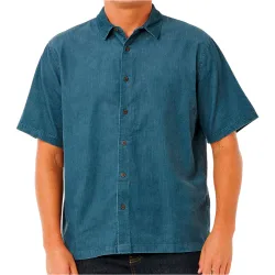 Premium surf camisa manga corta hombre Verde (M)