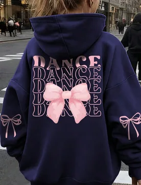 Pieza Sudadera casual con estampado para niñas preadolescentes, forrada térmica, manga larga, ropa de estudiante para otoño/invierno - Shein - FashionsVida