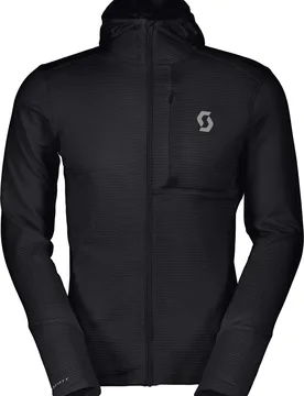 Leichtes, atmungsaktives Fleece mit Kapuze Defined Light Hoody M Black für Herren Größe XL schwarz - Scott - FashionsVida
