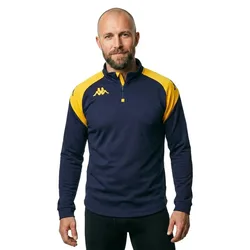 Sweat à Demi-zip Lovato Blue Marine / Yellow Chrome M