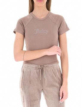 T-shirt girocollo CAMMELLO M