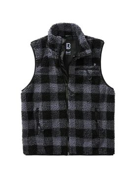 Jacke Teddyfleece Vest - Grau / S Herren Grau adult Herren