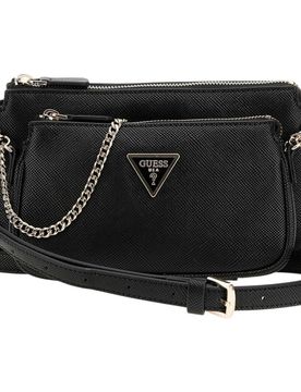 Mini tracolla nera in saffiano NOELLE II HWZG9672710BLA