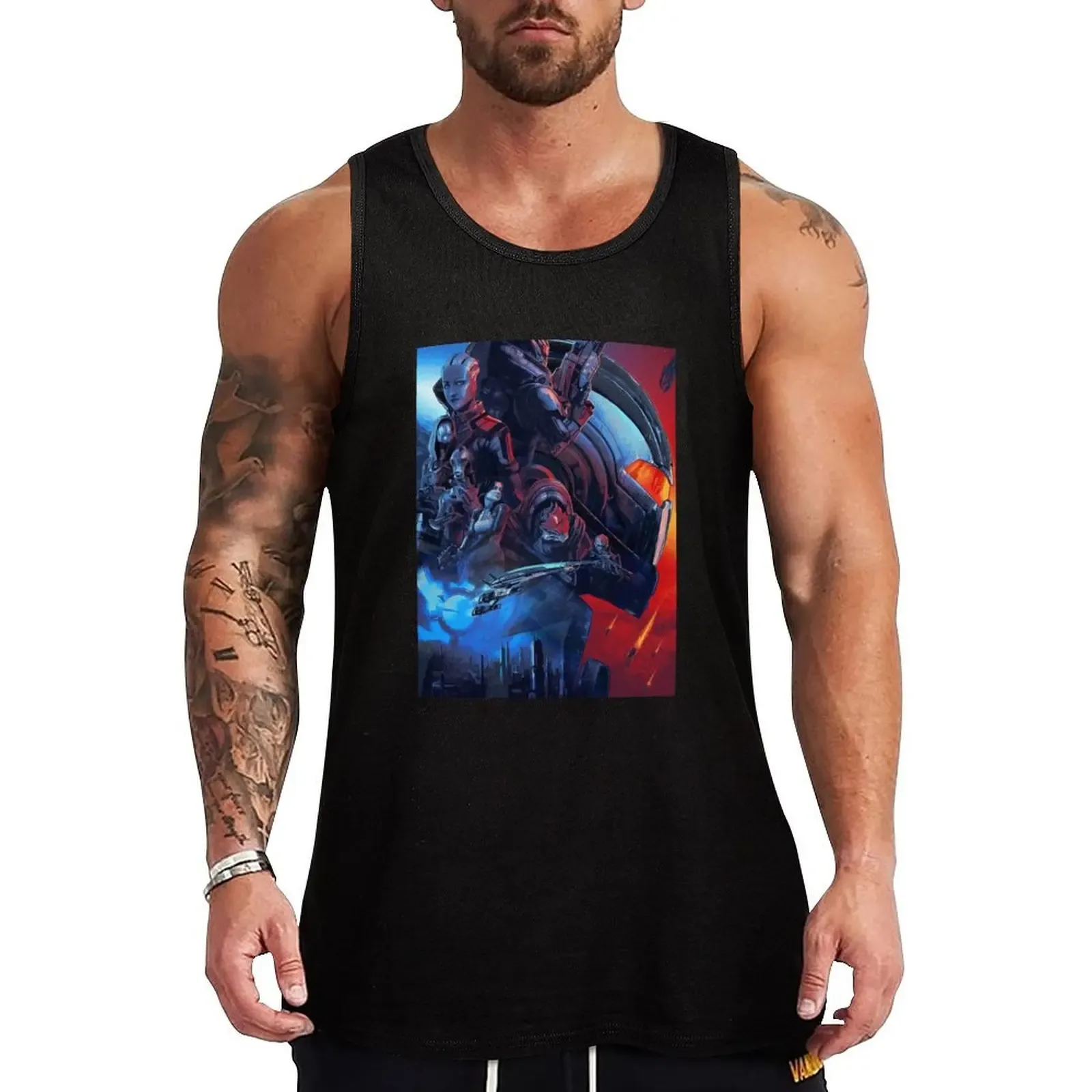 Mass Effect Tank Top Sleeveless Basic Tee Soft Regular Fit Tank Top - Aliexpress - FashionsVida