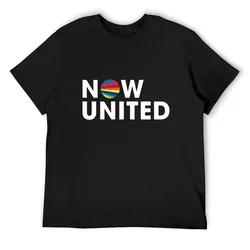 NOW UNITED T-Shirt korean fashion plus sizes custom t shirt Men's cotton t-shirt