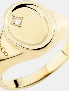 Anillo Essentials oro amarillo y diamante - DoDo - FashionsVida
