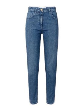 Jeans di cotone con strass