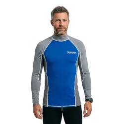 Rash Guard Manches Longues Tijuana Grey / Blue M