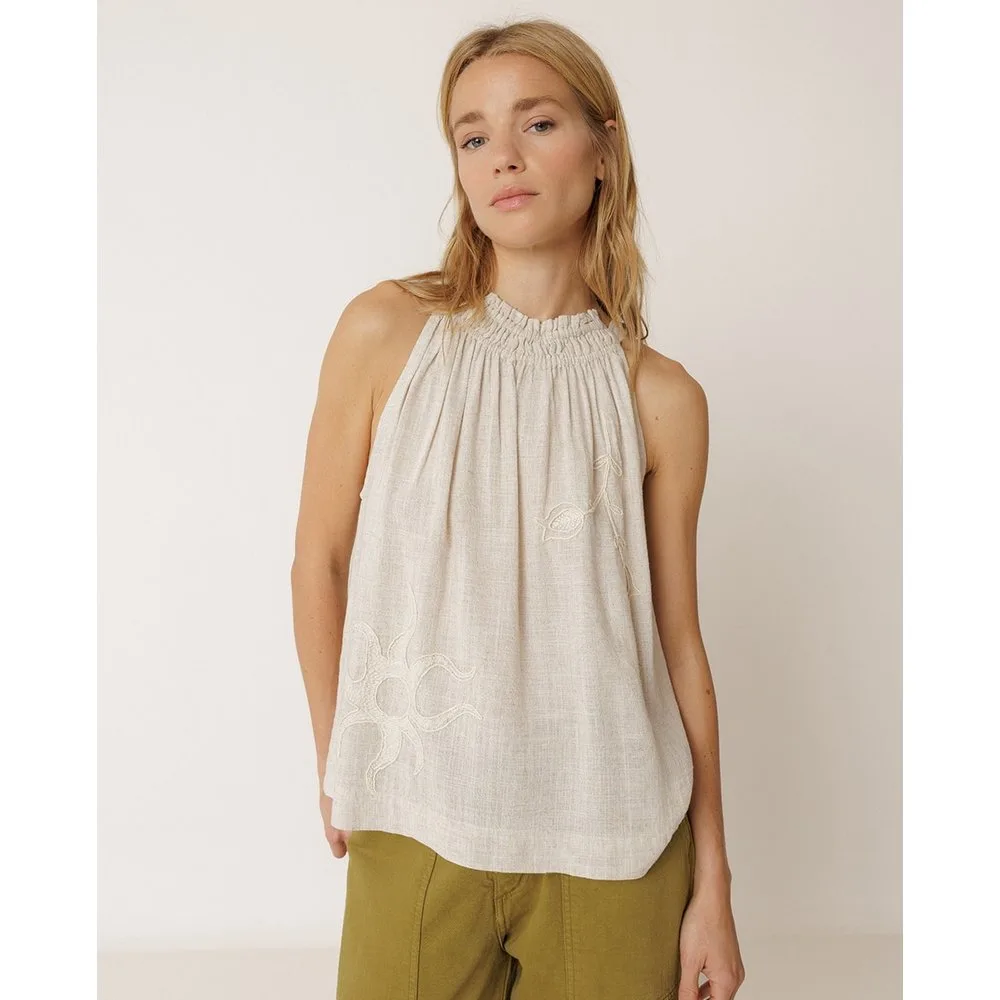 Indi & Cold - Top de mujer cuello halter con lazo - Indi & Cold - FashionsVida