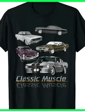 Classic American Muscle Cars T-Shirt 100% Cotton O-Neck Summer Short Sleeve Casual Mens T-shirt Size S-3XL - Aliexpress - FashionsVida