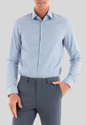 CAMICIA 3TONE LINEAR PATTERN SLIM SHIRT