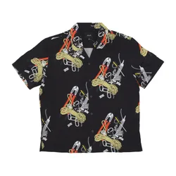 Camicia Manica Corta Uomo Skidrokyo Resort Top Black