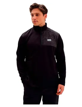 Maglione Con Mezza Zip Active Tech Black 2XL