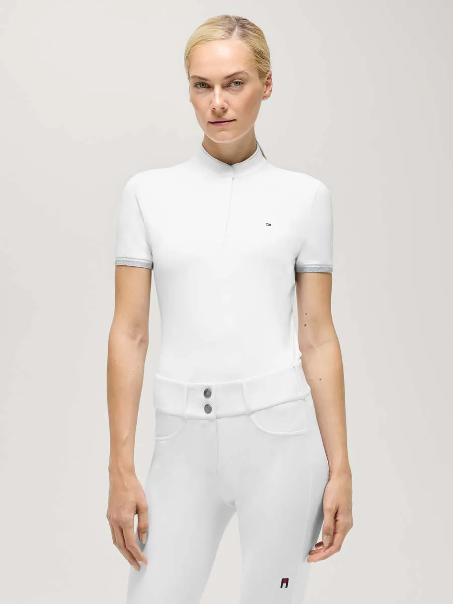 Damen Turniershirt LINSAY optic white M - Tommy hilfiger - FashionsVida