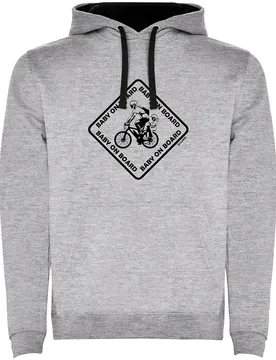 Felpa Con Cappuccio Baby On Board Vigore Grey
