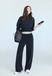 Sweatshirt mit weichem Interlock-Gewebe Graumeliert M