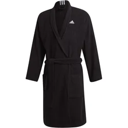 Cotton Bademantel Mantel, schwarz XS