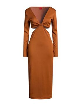Hugo Vestido midi Mujer Óxido L Mujer