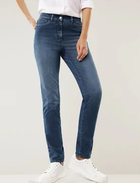 Bi-Stretch-Jeans Softtouch, Regular Fit#normale Größen#Kurzgrößen#Langgrößen, Farbe Blau, 25, längs- und querelastisch weich und leicht Damen - Walbusch - FashionsVida