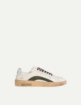 Sneakers Rider mit Vintage Effekt Weiß 43 - Dsquared2 - FashionsVida