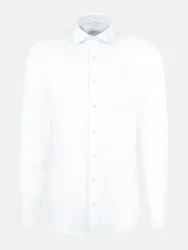 Slim-Fit Hemd Twill Weiß 43