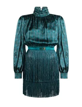 Minivestido Mujer Verde agua profundo 34,36 Mujer - Elisabetta Franchi - FashionsVida