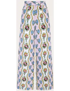 Pantalón recto Gabi de algodón - Pink City Prints - FashionsVida