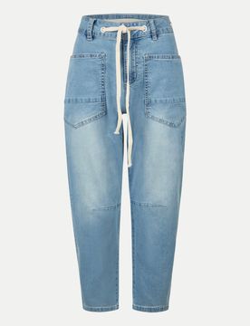 Barrel-Fit Jeans Blau XS