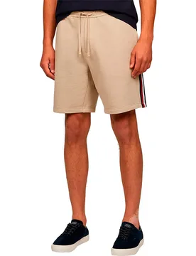 Pantaloni Corti Sportivi Global Stripe Sandalwood M - Tommy hilfiger - FashionsVida