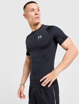 Mens Maglia HeatGear - Nero, nero nero Uomo taglia XXXL