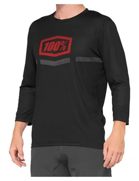 Maglia A Maniche 3/ Da Enduro Airmatic Black / Dark Red