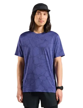 Zeroweight Engineered Chill-tec Short Sleeve T-shirt Skipper Blue Melange L Men - Odlo - FashionsVida