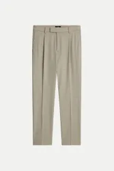 Relaxed-Fit Bundfaltenhose CISALTO Beige 54