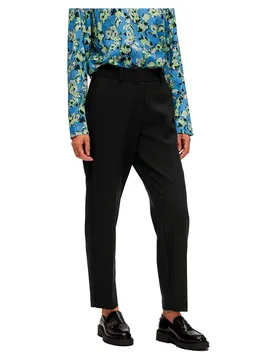 Pantaloni Rita-ria Cropped Fit Mid Waist Black 36