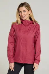Women's 'Torrent' Waterproof Lightweight Breathable Hooded Zip Up Jacket in Pink Size: 24 - Pink - Size: 24