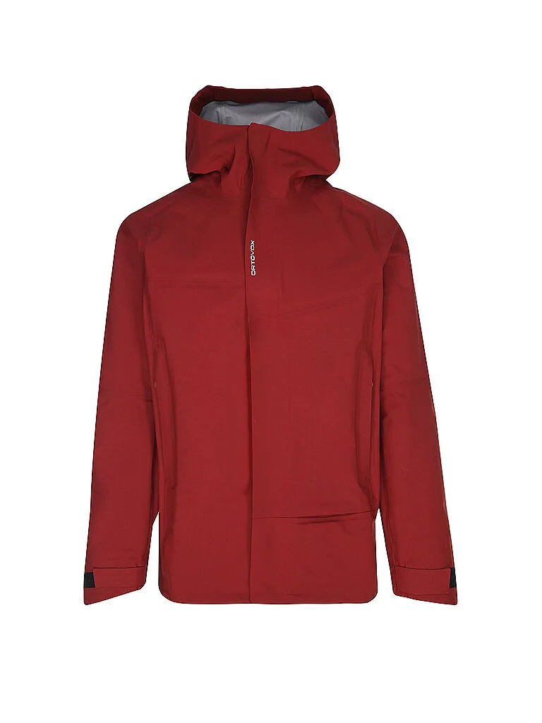 Giacca da uomo Seceda 3L con cappuccio rosso scuro L - Ortovox - FashionsVida