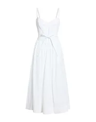 Vestido midi Mujer Blanco 42 Mujer