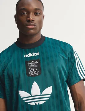 T-shirt Liverpool FC 95 in poliestere S Rich Green - Adidas - FashionsVida
