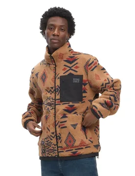 Polaire Zippée Lobo Pl Brown Aztec / Black S Homme - Hydroponic - FashionsVida