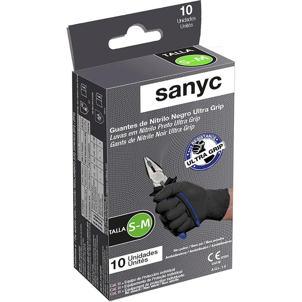 Guantes de nitrilo ultragrip - Sanyc - FashionsVida