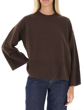 VICOLO Maglia in lana MARRONE UNI