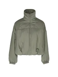 Chaqueta de yoga moderna tipo blusón para mujer verde oscuro XS