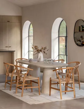 Pedra 8 Seater Dining Table Natural - Gallery Direct - FashionsVida