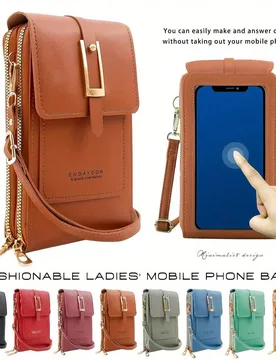 Cartera de teléfono con pantalla táctil multifuncional, adecuada para desplazamientos diarios y viajes, regalo perfecto. Bolsos y carteras de mujer, - Shein - FashionsVida
