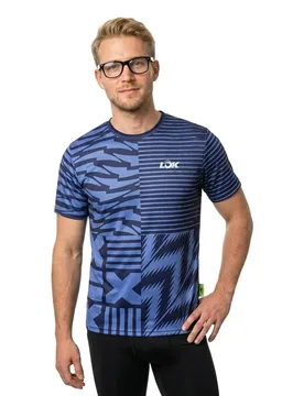 Multiskin Short Sleeve T-shirt Blue L - Lok - FashionsVida