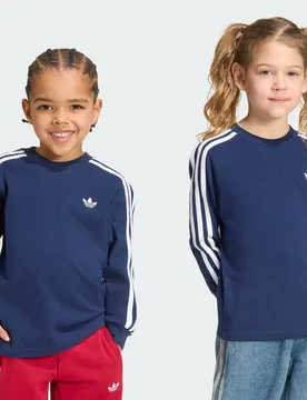MAGLIA A MANICHE LUNGHE 3-STRIPES 3-4A Night Indigo - Adidas - FashionsVida